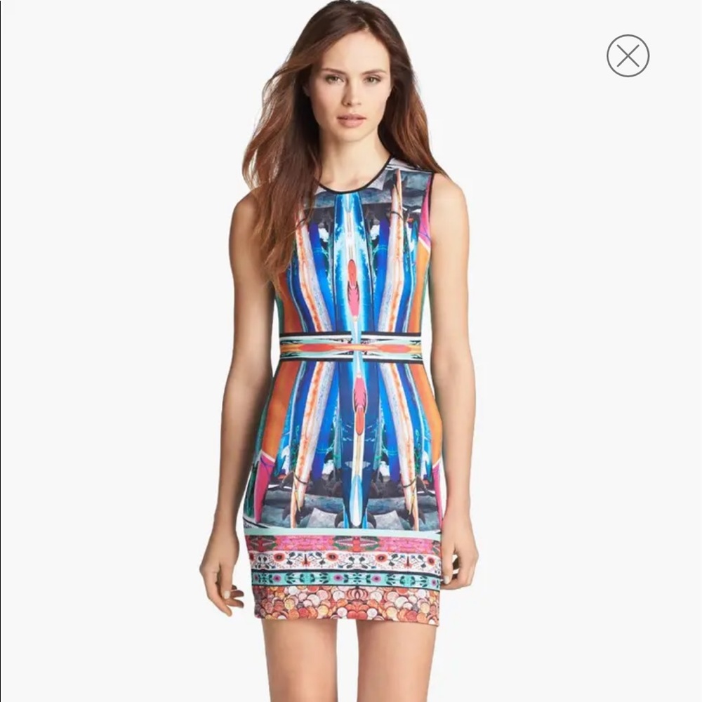 Clover Canyon 'Long Board' Print Body-Con Dress